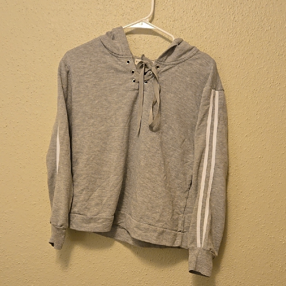 Eye Candy Gray Hoodie Medium